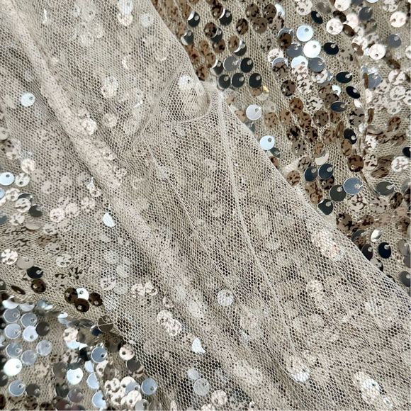 Joyfolie x Mia Joy Michaela Vintage Gold Sequin Cardigan - Size Small - Picture 6 of 9